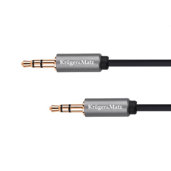 Kabel Jack 3,5mm konektor/Jack 3,5mm konektor 1m KRUGER & MATZ KM1226 Basic