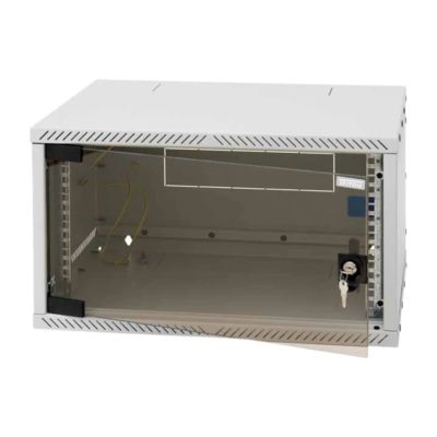 19"rozvaděč jednodílný 9U/400mm FLAT-PACK skl.dv.