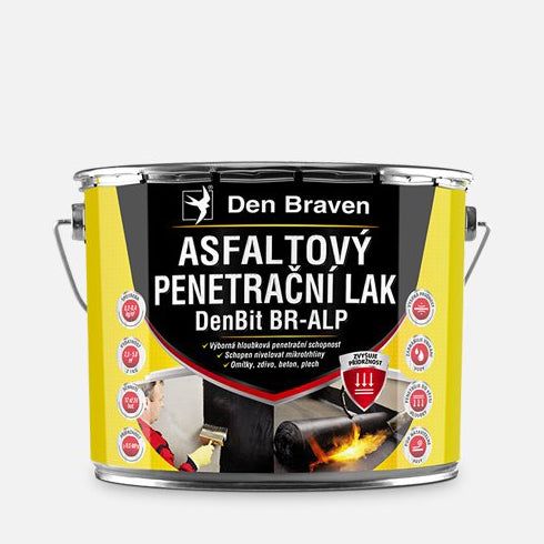 Asfaltový penetrační lak DEN BRAVEN DenBit BR–ALP 4,5 kg