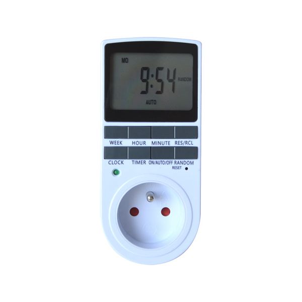 Spínací zásuvka GETI GDT02 digitální týdenní