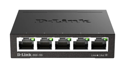 D-Link DGS-105 kovový 5-port 10/100/1000 Switch