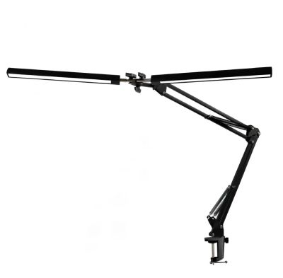 Platinet PDLD20 stolní LED lampa Flexy 20W stmívatelná s klipem, 2 ramena, černá