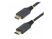 Startech 10ft High Speed HDMI Cable w/Gripping Connectors, 4K 60Hz - Vysoká rychlost - kabel HDMI s ethernetem - HDMI s piny (male) do HDMI s piny (male) - 3 m - odstínený - cerná - neobsahuje halogen, pasivní, podpora 4K60Hz, podpora 1080p 240Hz, podpora 2K144Hz
