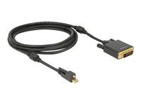 Kabel obrazovky - Mini DisplayPort (M) do DVI-D (M) - 2 m - křídlové šrouby - černá