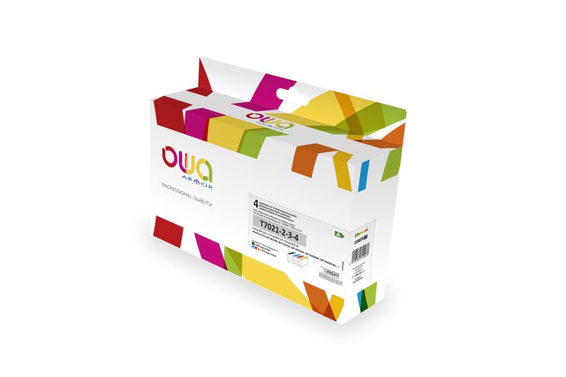 OWA ARMOR ink kompatibilní s Epson (T7021/22/23/24), 4-pack (CMYK), 46ml/3x22ml/2860p/3x2535p