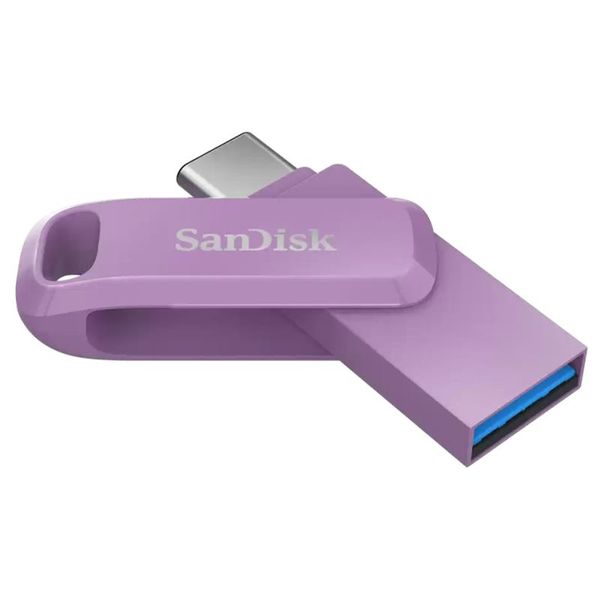 SanDisk Ultra Dual GO USB 256GB Type-C, levandulová