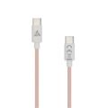 SBOX Kabel USB-C samec/USB-C samec, 1m, růžový