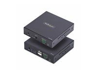 Startech HDMI KVM Extender Over IP Network, 4K 60Hz, Driverless - Sada vysílace a prijímace - video/audio/USB extendér - HDMI