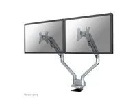 Montážní sada - plný pohyb - pro 2 LCD displeje - stříbrná - velikost obrazovky: 10"-32" - upevnění svorkou, průchodka, upevnitelné na stůl
