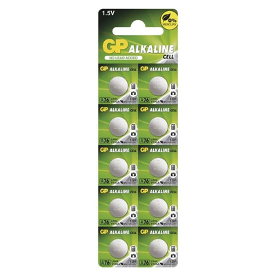 Baterie A76F (LR44) GP alkalická 10 ks