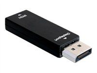 HDMI adaptér - DisplayPort s piny (male) do HDMI se zdířkami (female) - černá