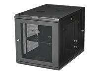 12U Vented Cabinet (RK1232WALHM) - Rozvaděčová skříň - montáž na stěnu - černá - 12U