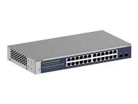 Version 6 - přepínač - L3 Lite - inteligentní - 24 x 10/100/1000 + 2 x SFP - desktop, Lze montovat do rozvaděče