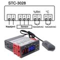 Digitální termostat a hygrostat STC-3028, napájení 230VAC