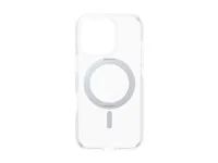 PanzerGlass čirý kryt Apple iPhone 16 Pro s šedým MagSafe KickStand 360° otočným stojánkem