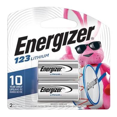 ENERGIZER 123, Baterie, 3V, CR123, 2ks