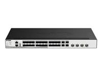 D-Link DXS 3130-32S - Prepínac - L3 - rízený - 28 x 1/10GBase-X SFP+ + 4 x 10 Gigabit / 25 Gigabit SFP28 - Lze montovat do rozvadece
