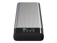 Power banka - USB-C - 27000 mAh - 245 watt - PD 2.0, PD 3.0, QC 2.0, QC 3.0, Apple 2.4A, QC 4.0+ - 4 výstupní konektory (4 x USB-C)
