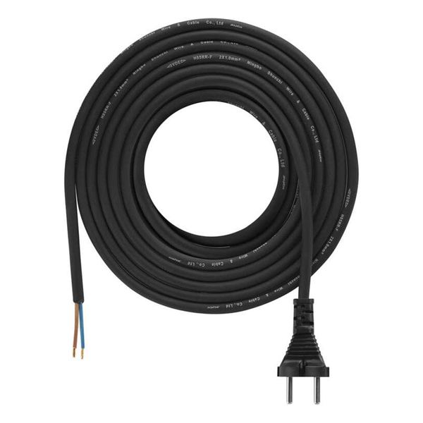 Flexo šňůra gumová 2x1,0mm2 5m černá EMOS S03050