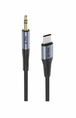 Adaptér iPEAX 90010139 USB-C / JACK 3,5 mm (pro poslech hudby) černý