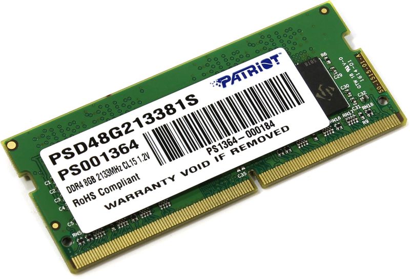 SO-DIMM 8GB DDR4-2133MHz Patriot CL15 SR