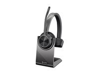 Voyager 4300 UC series - náhlavní souprava - náhlavní - Bluetooth - bezdrátový, kabelové - USB-C - černá - certifikováno pro Microsoft Teams, certifikováno pro Zoom
