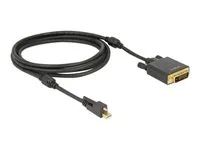 Kabel obrazovky - Mini DisplayPort (M) do DVI-D (M) - 2 m - křídlové šrouby - černá