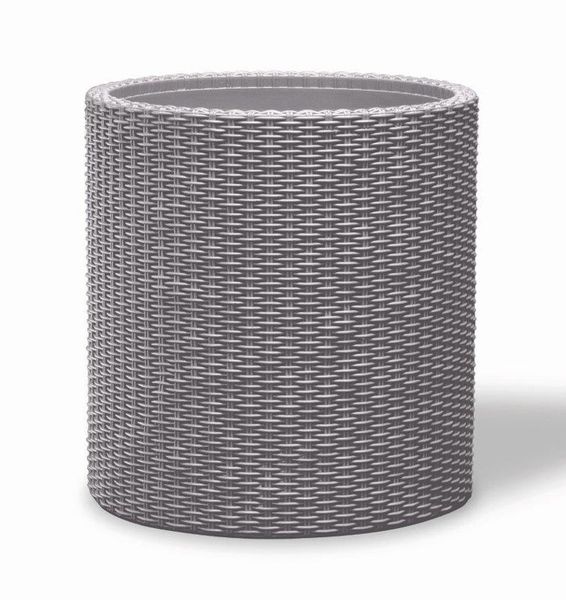 Květináč KETER Cylinder M Silver Grey