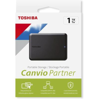 TOSHIBA Canvio Partner, 1TB, USB3.2, 2,5"