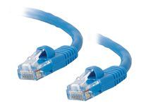 Patch kabel - RJ-45 (M) do RJ-45 (M) - 15 m - UTP - CAT 5e - lisovaný, provedení bez hrbolků, licna - modrá