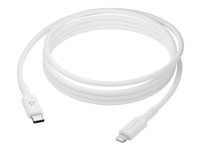 Kabel Lightning - USB-C s piny (male) do Lightning s piny (male) - 2 m - bílá
