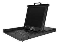 17in. LCD KVM Drawer (RKCONS1708K) - KVM konzole s přepínač KVM - 8 porty - USB - 17" - připevnitelný na regál - 1280 x 1024 @ 60 Hz - 250 cd/m² - 1000:1 - 5 ms - VGA - černá - 1U