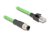 M12 Cable D-coded 4 pin male to RJ45 mal