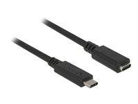 Prodlužovací USB kabel - USB-C (M) do USB-C (F) - USB 3.1 Gen 1 - 3 A - 2 m - černá