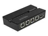 USB periferní sharing switch - 4 x USB 2.0 - pro připevnění na zeď, umožňuje montáž na povrchy