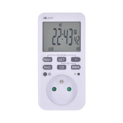 SOLIGHT DT33 Zásuvka spínací digitální