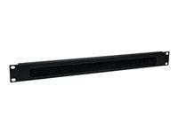 Sturdy Steel Horizontal Data Centre Cable Management Panel (CMBRUSH1U) - Stojanový panel pro uspořádání kabelů - černá - 1U - 19" - pro P/N: RACK-18U-20-WALL-OA, RACK-21U-20-WALL-OA, RACK-24U-20-WALL-OA, RK12OD2, RK3236BKF