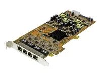 PCIe Network Card - PoE / PoE+ Up to 25W Per Port - PCIe NIC - Gigabit Ethernet Card (ST4000PEXPSE) - Síťový adaptér - PCIe x4 - Gigabit Ethernet x 4
