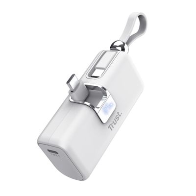 Trust pacto 5000 pd pocket powerbank wht