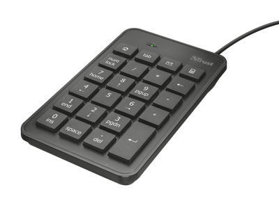 TRUST  XALAS Numerický blok, USB, černý