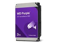 WD Purple - Pevný disk - Dohled - 3 TB - interní - 3.5" - SATA 6Gb/s - vyrovnávací pamet: 128 MB