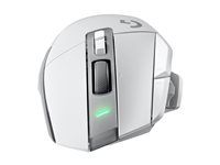 Myš - optický - 8 tlačítka - bezdrátový - 2.4 GHz - přijímač USB Logitech LIGHTSPEED - bílá