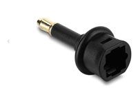 Delock - Digitální audio adaptér (optický) - TOSLINK se zdírkami (female) do mini TOSLINK s piny (male) - cerná