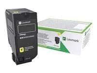 Vysoká výtěžnost - žlutá - originální - kazeta s barvivem LCCP, LRP, Lexmark Corporate - pro Lexmark CX725de, CX725dhe, CX725dthe