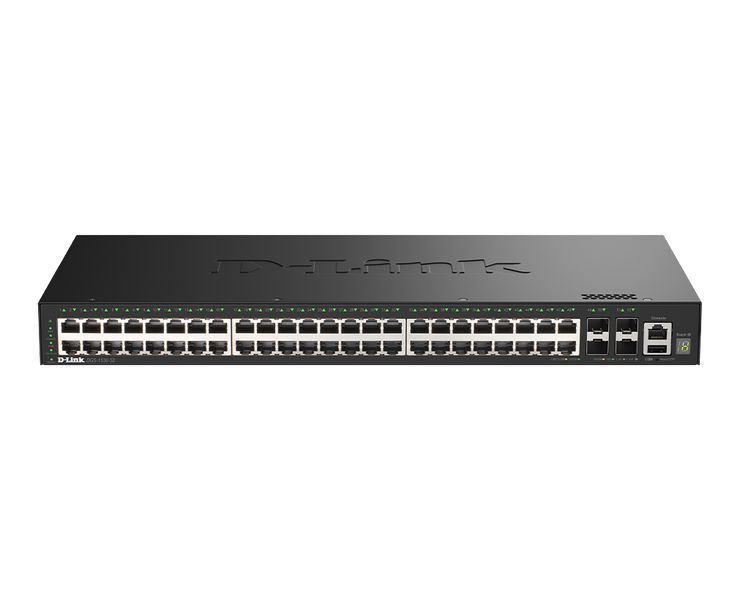 D-Link DGS-1530-52/E 48 Ports GE + 4 Ports 10G SFP+ Smart Managed Switch