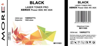 ARMOR MORE toner kompatibilní s Xerox 106R02773, 1500str,černá/black