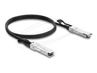 Delock - Kabel 40Gbase pro prímé pripojení - QSFP+ (M) do QSFP+ (M) - 2 m - 4.5 mm - diaxiální - IEEE 802.3ba - pasivní - cerná