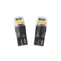 Autožárovka LED T10 12V CARCLEVER 4LED 2835SMD oranžová 2ks