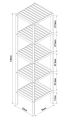 Schütte Bambusová police s 5 přihrádkami ( BMBA02-REG51 )