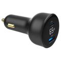 GEMBIRD Car Charger, Nabíječka USB/USB-C, 65W